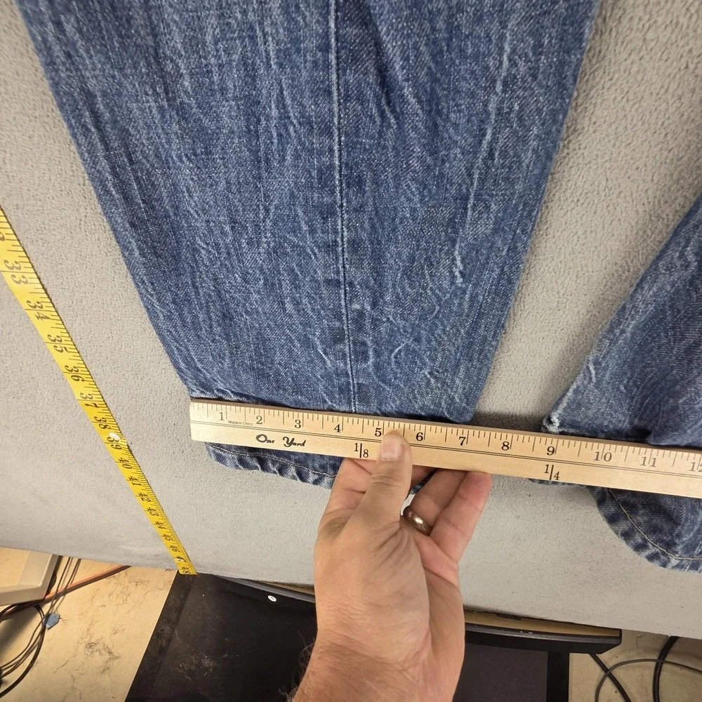 Vintage Levis Engineered Jeans Mens Blue Twisted Zip Fly Medium Wash Fits 26x28